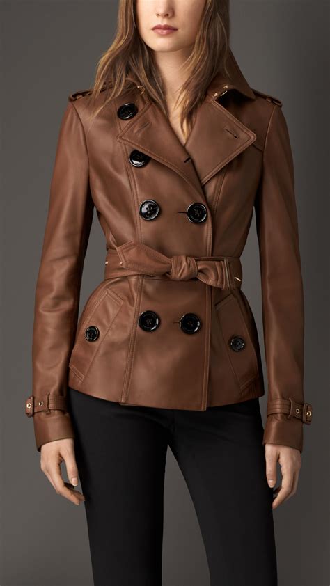 jacket leather women burberry|burberry jackets official site.